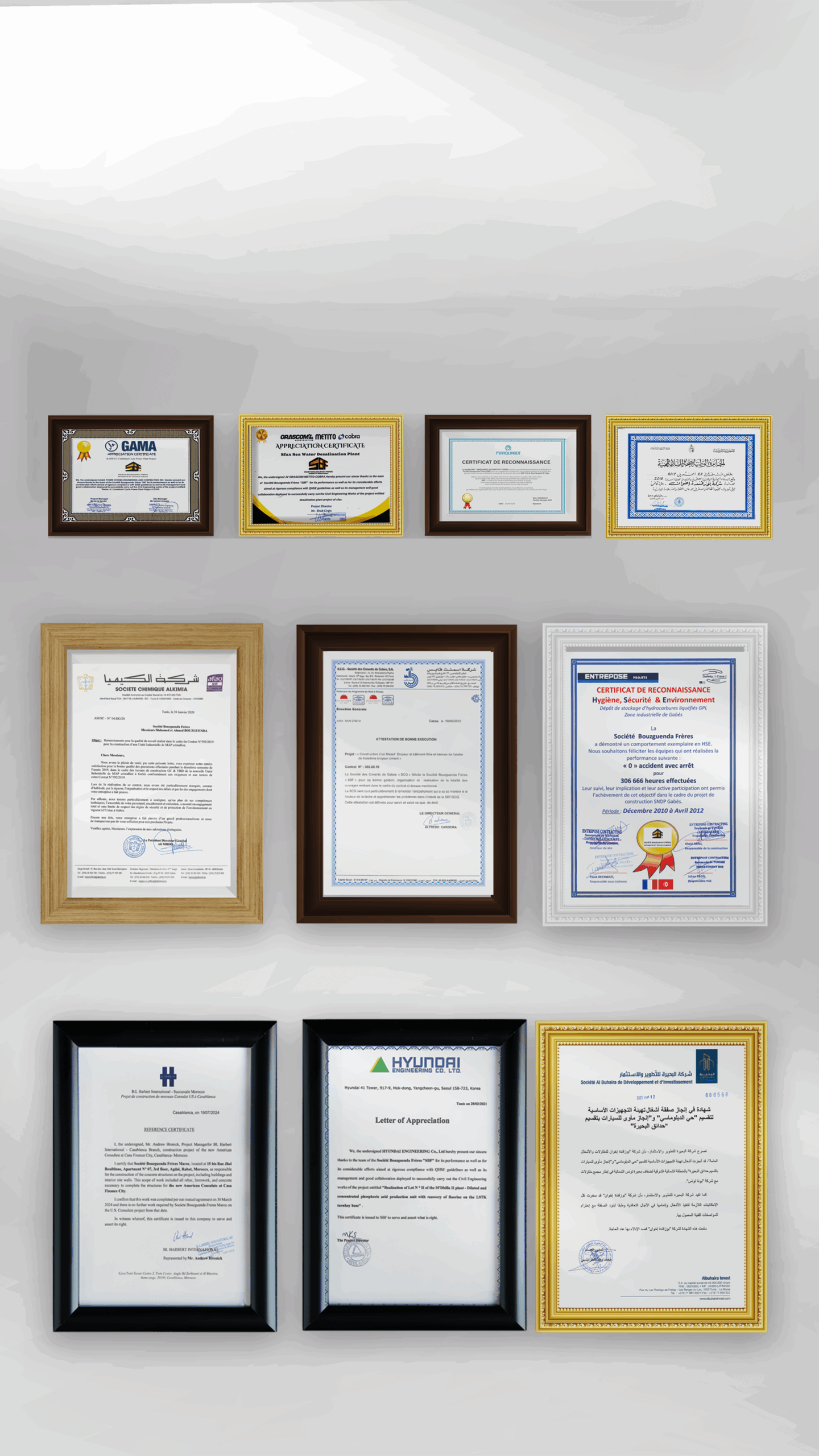 Certificates