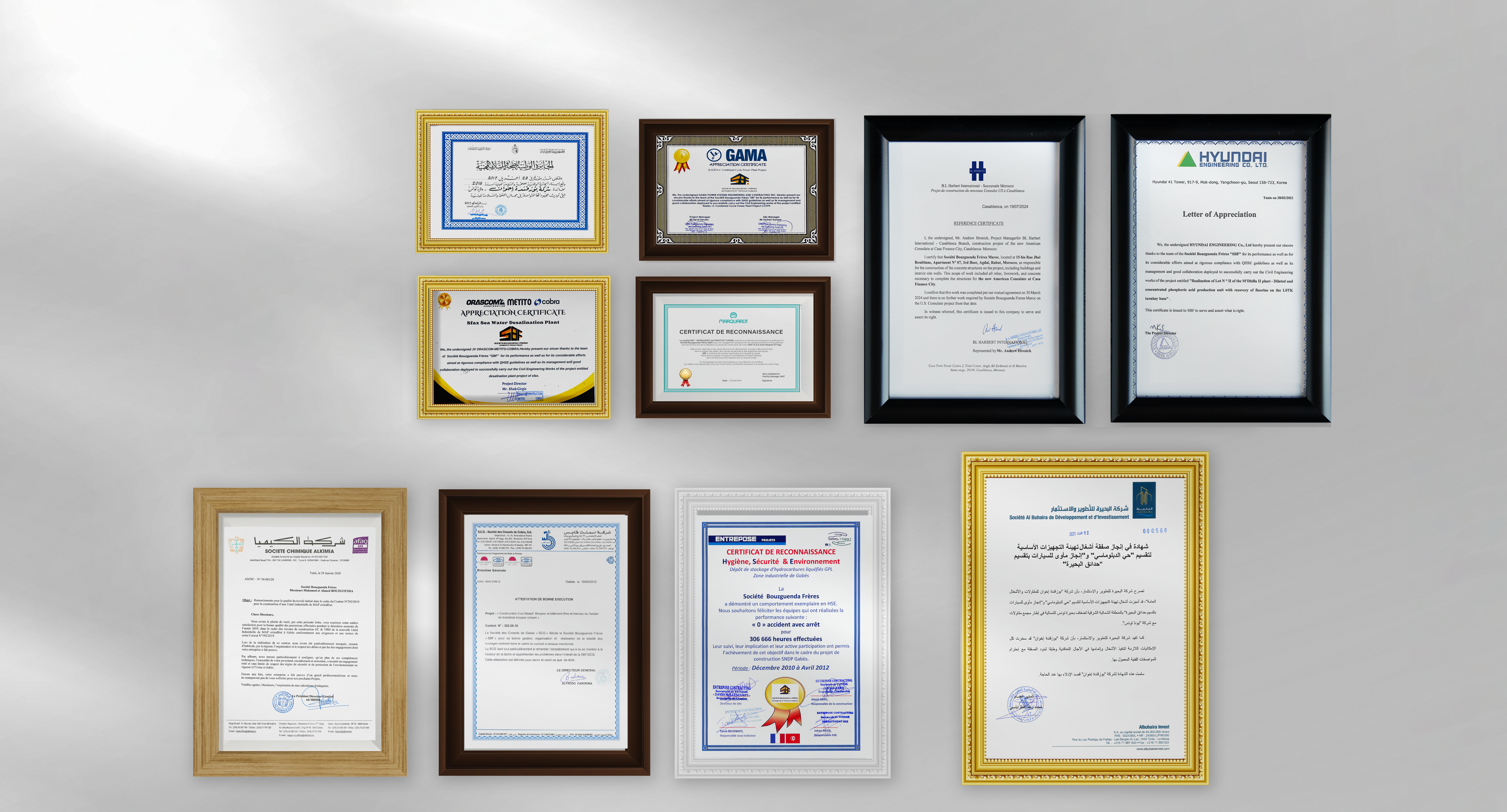 Certificates